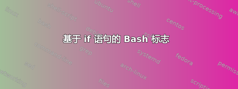 基于 if 语句的 Bash 标志 