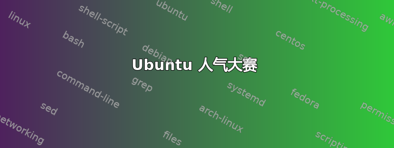 Ubuntu 人气大赛