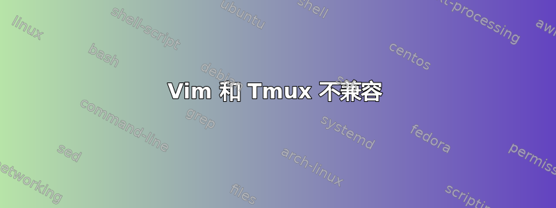 Vim 和 Tmux 不兼容