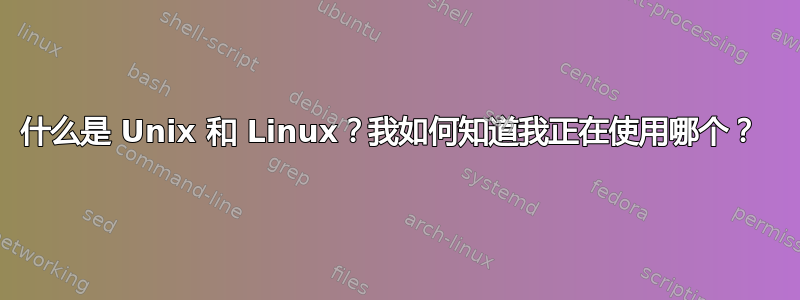 什么是 Unix 和 Linux？我如何知道我正在使用哪个？ 