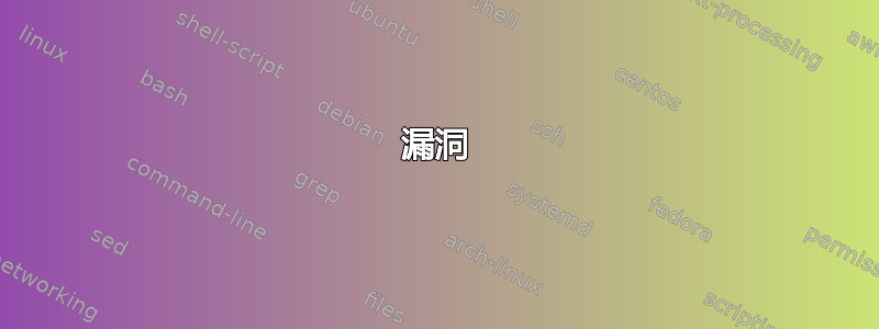 漏洞