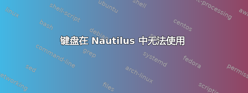 键盘在 Nautilus 中无法使用