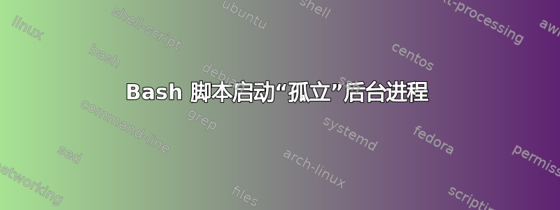 Bash 脚本启动“孤立”后台进程