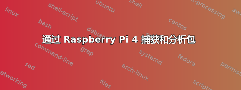 通过 Raspberry Pi 4 捕获和分析包