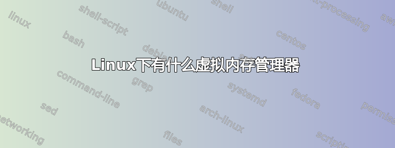 Linux下有什么虚拟内存管理器