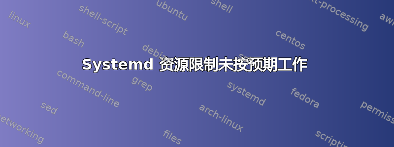 Systemd 资源限制未按预期工作