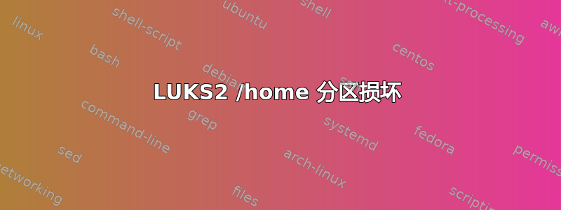 LUKS2 /home 分区损坏