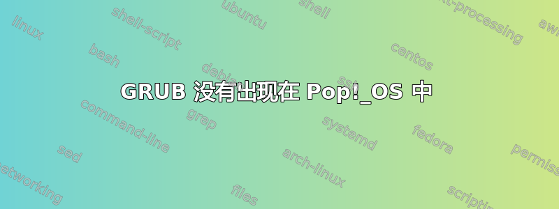 GRUB 没有出现在 Pop!_OS 中