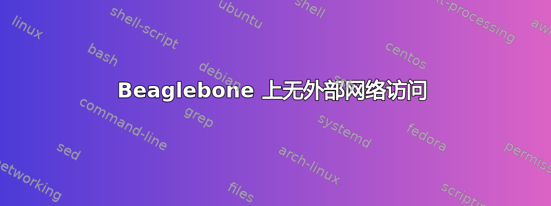 Beaglebone 上无外部网络访问