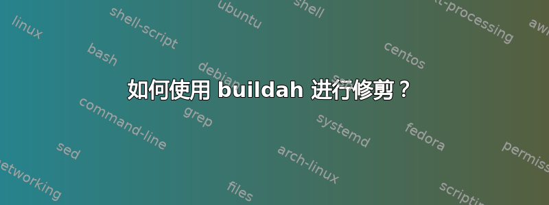 如何使用 buildah 进行修剪？