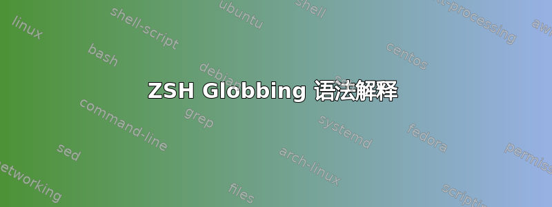 ZSH Globbing 语法解释