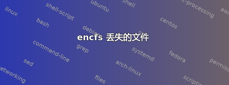 encfs 丢失的文件