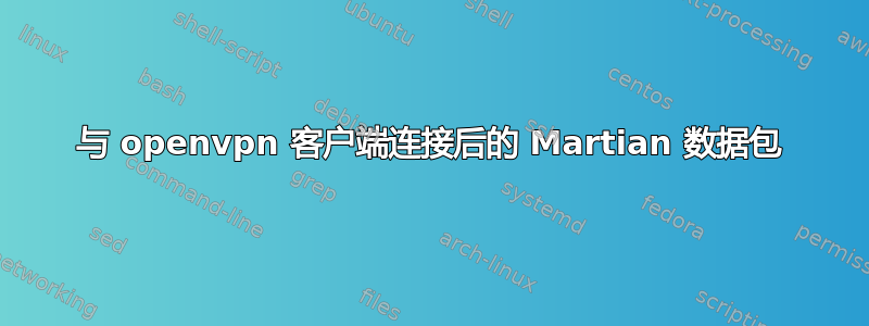 与 openvpn 客户端连接后的 Martian 数据包