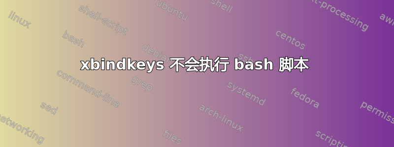 xbindkeys 不会执行 bash 脚本