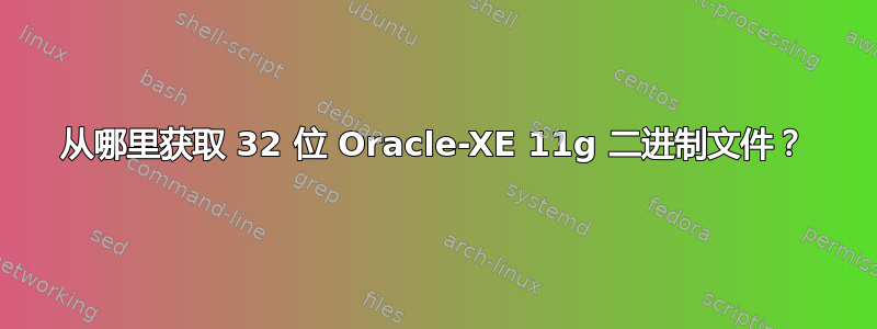 从哪里获取 32 位 Oracle-XE 11g 二进制文件？