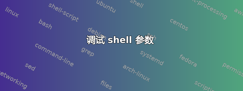 调试 shell 参数