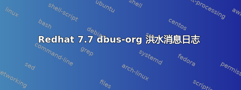 Redhat 7.7 dbus-org 洪水消息日志