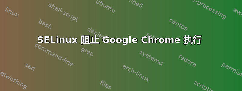 SELinux 阻止 Google Chrome 执行