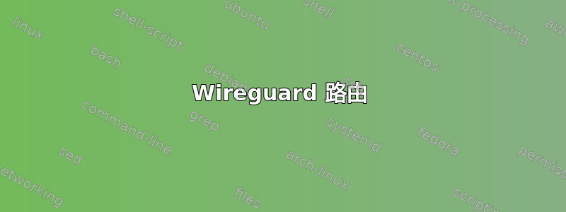 Wireguard 路由