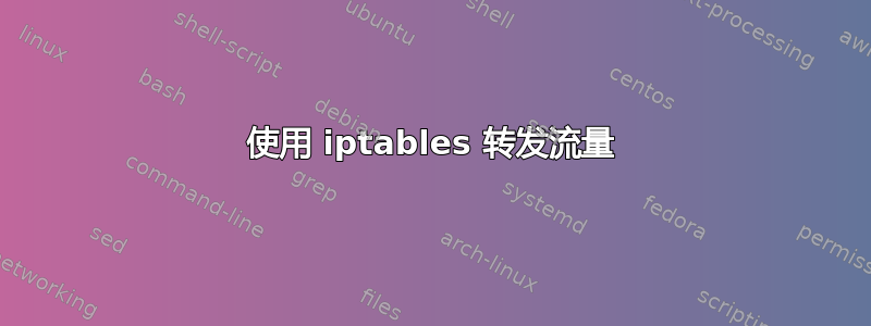 使用 iptables 转发流量