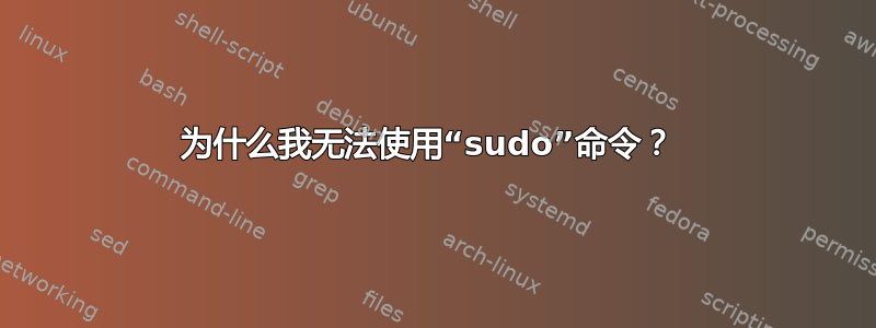 为什么我无法使用“sudo”命令？ 