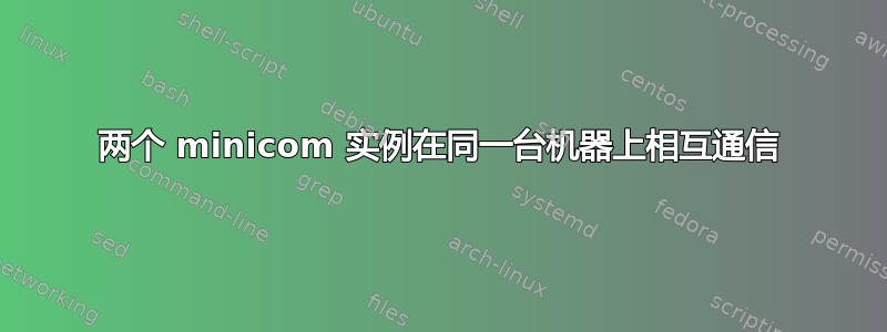 两个 minicom 实例在同一台机器上相互通信