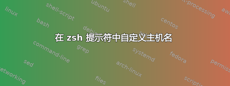 在 zsh 提示符中自定义主机名