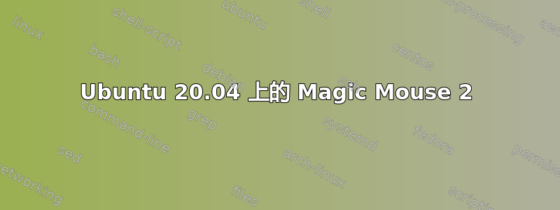 Ubuntu 20.04 上的 Magic Mouse 2