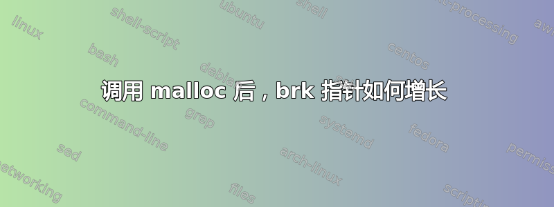 调用 malloc 后，brk 指针如何增长