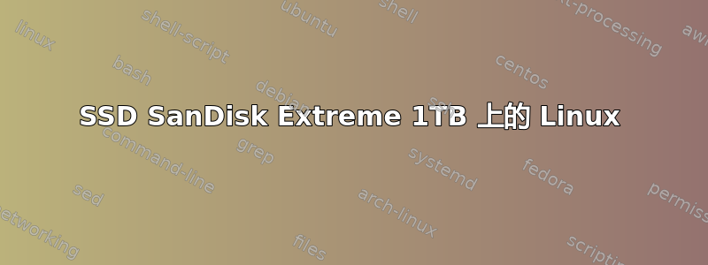 SSD SanDisk Extreme 1TB 上的 Linux