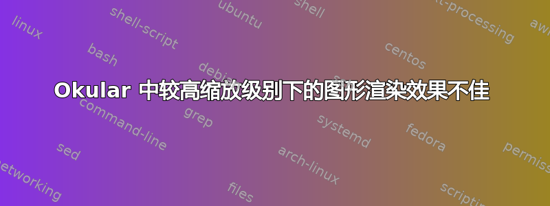 Okular 中较高缩放级别下的图形渲染效果不佳