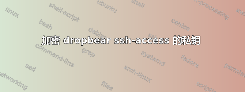 加密 dropbear ssh-access 的私钥