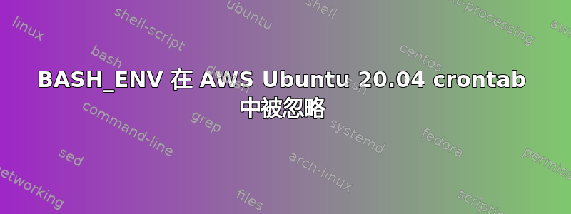 BASH_ENV 在 AWS Ubuntu 20.04 crontab 中被忽略