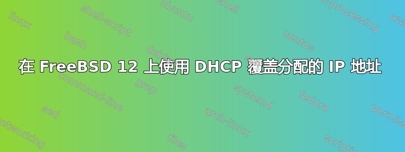 在 FreeBSD 12 上使用 DHCP 覆盖分配的 IP 地址