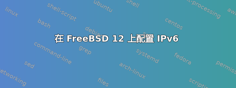 在 FreeBSD 12 上配置 IPv6