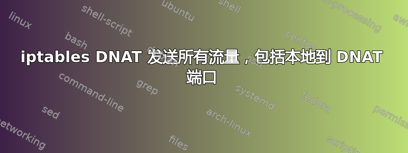 iptables DNAT 发送所有流量，包括本地到 DNAT 端口