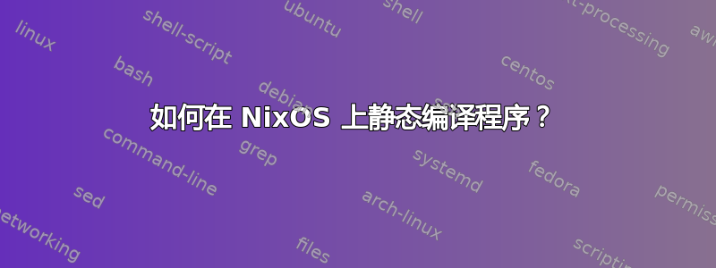 如何在 NixOS 上静态编译程序？