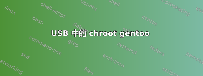 USB 中的 chroot gentoo