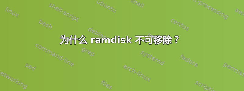 为什么 ramdisk 不可移除？