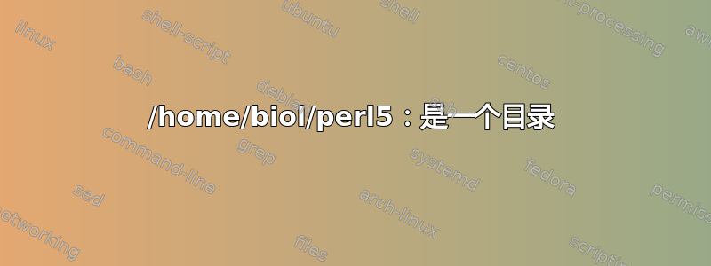 /home/biol/perl5：是一个目录