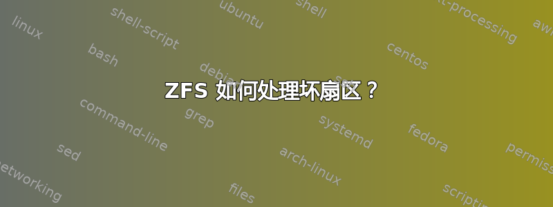 ZFS 如何处理坏扇区？