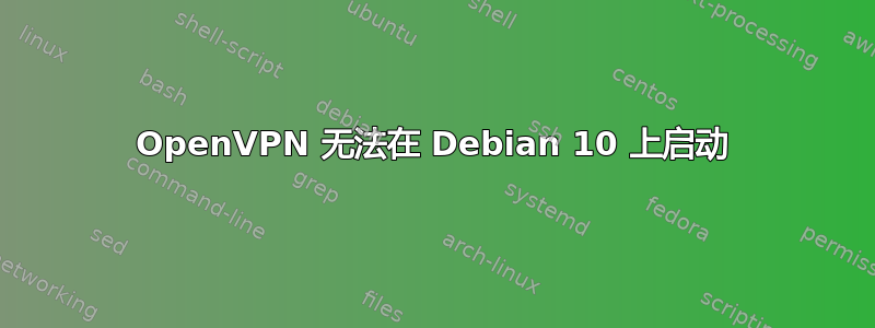 OpenVPN 无法在 Debian 10 上启动