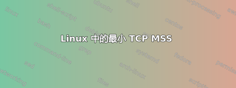 Linux 中的最小 TCP MSS