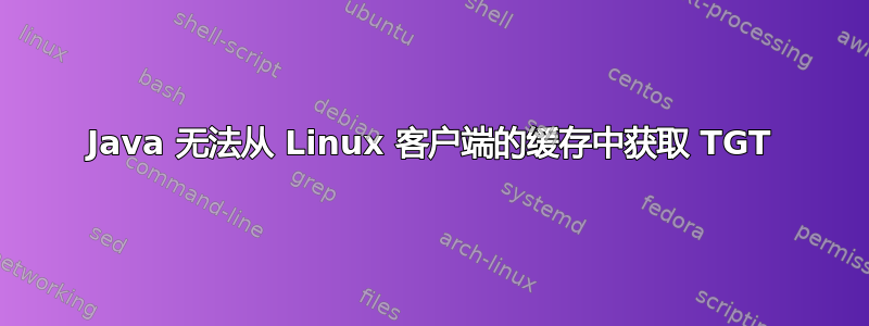 Java 无法从 Linux 客户端的缓存中获取 TGT