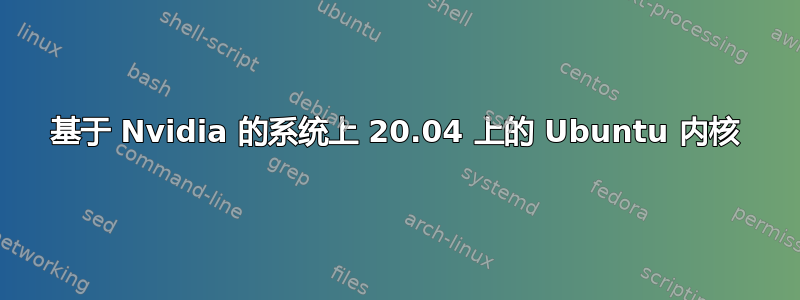 基于 Nvidia 的系统上 20.04 上的 Ubuntu 内核