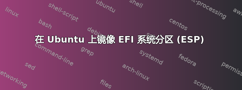 在 Ubuntu 上镜像 EFI 系统分区 (ESP)