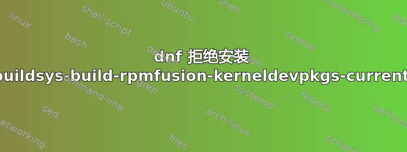 dnf 拒绝安装 buildsys-build-rpmfusion-kerneldevpkgs-current