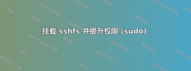 挂载 sshfs 并提升权限 (sudo)