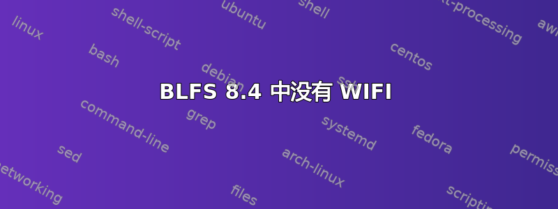 BLFS 8.4 中没有 WIFI