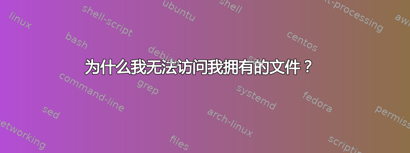 为什么我无法访问我拥有的文件？ 